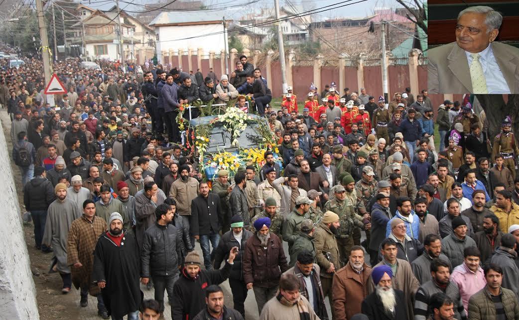 Congregational fateha of late Mufti Sayeed to be held at Bijbehara at 11.00 am on Jan 10